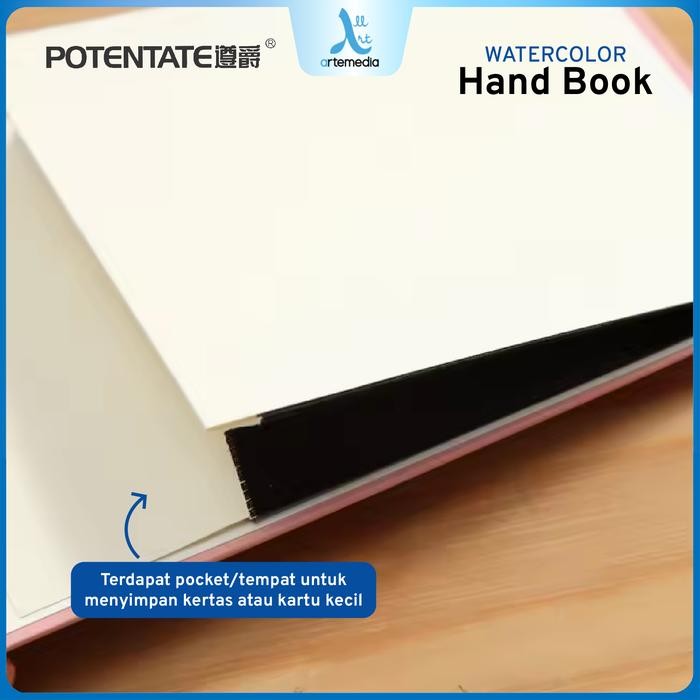 

POTENTATE Hand Book Watercolor 110X172mm 300gsm Kertas Buku Cat Air