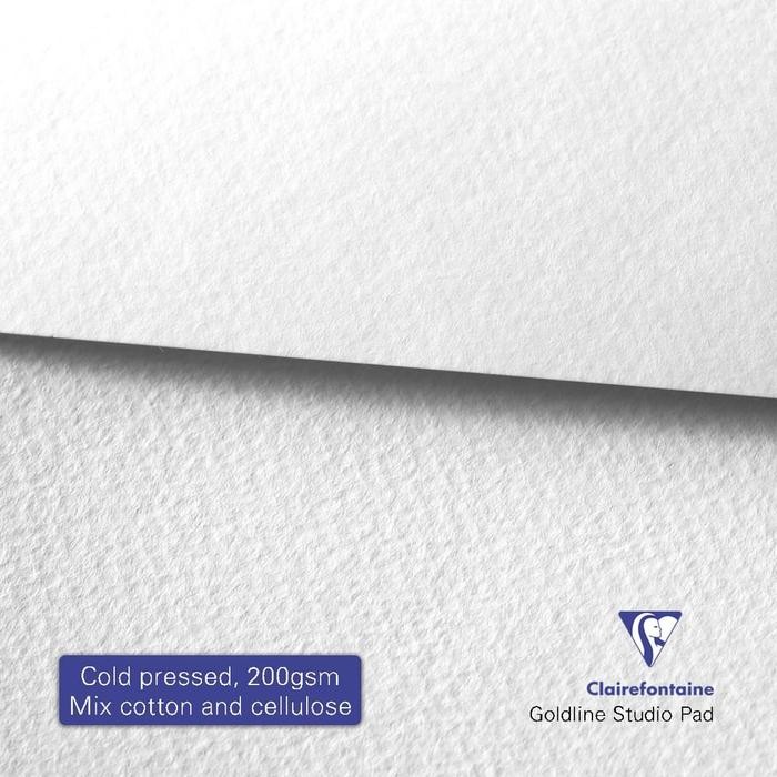 

Kertas Cat Air Clairefontaine Goldline Studio Watercolor Pad Mix Media