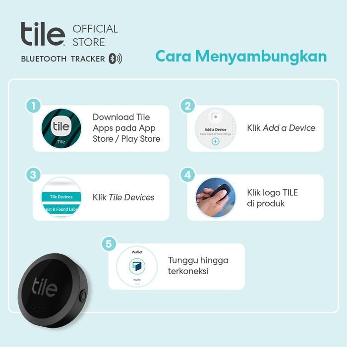 Tile Sticker - Bluetooth Tracker / Pelacak Pintar