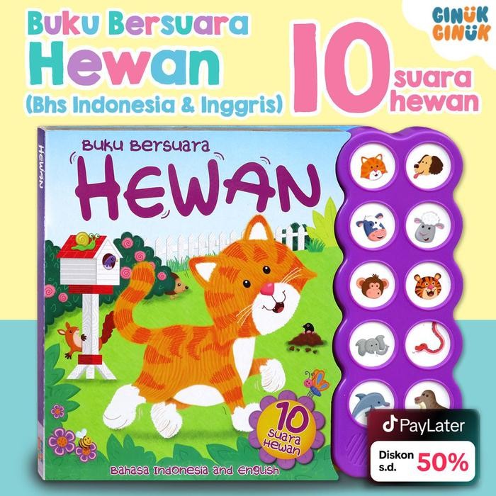 

Buku Bersuara HEWAN (10 Tombol Suara Hewan - Cerita Dalam 2 Bahasa: Bahasa Indonesia dan Inggris)