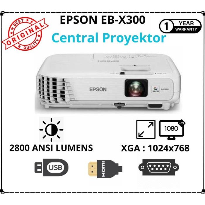 FES4 Proyektor Epson Eb-X300 2800 Lumens - Epson Hdmi Projector