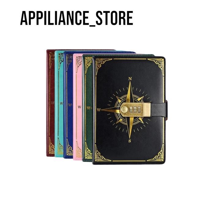 

TUMI Buku Jurnal Leather Notebook Diary A5 300 Halaman With Lock - Jj-03 - Appiliance_Store