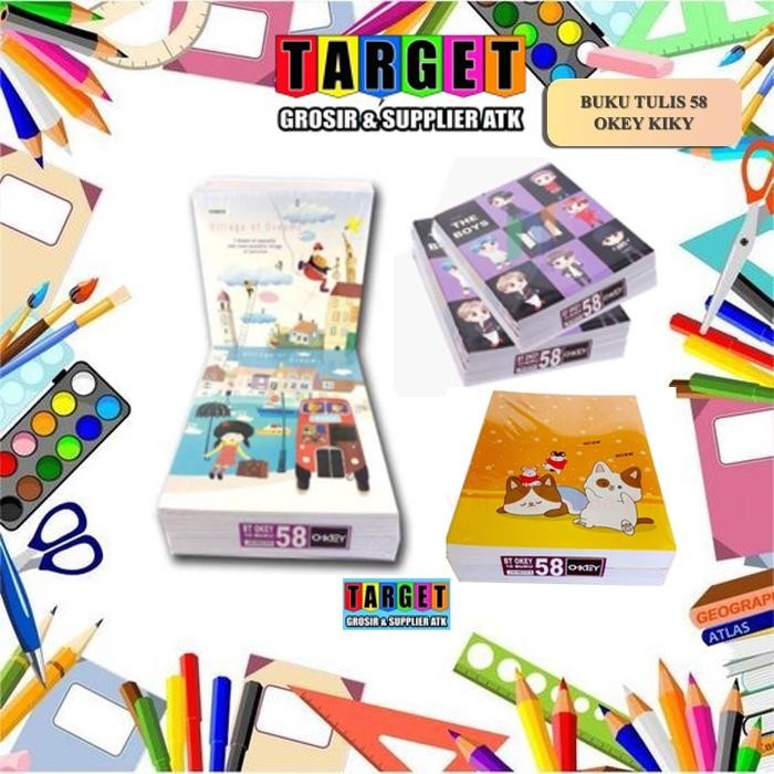 

TUMI Buku Tulis Okey By Kiky 58 Lembar / Setara Sidu Sinar Dunia (10 Buku)