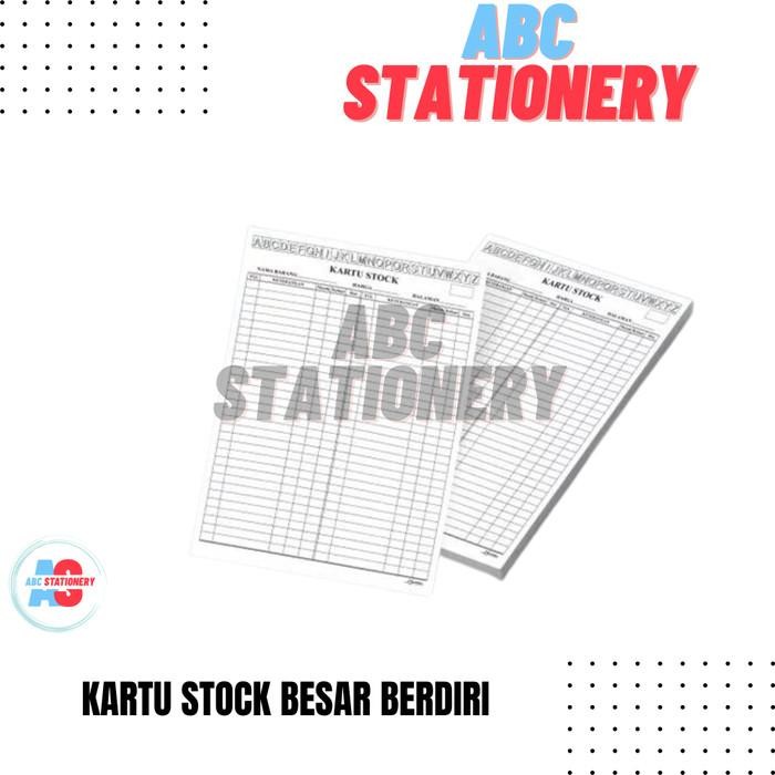 

TUMI Kartu Stok Besar Putih Abjad Berdiri (1 Pak Isi 100 Lembar) Card