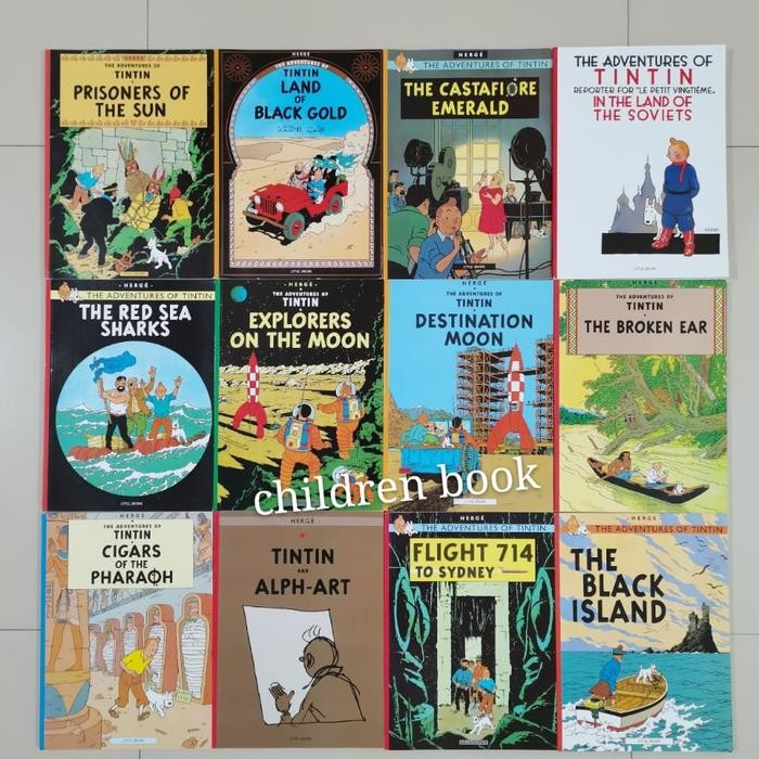 

komik tintin inggris, Buku besar, Full Color