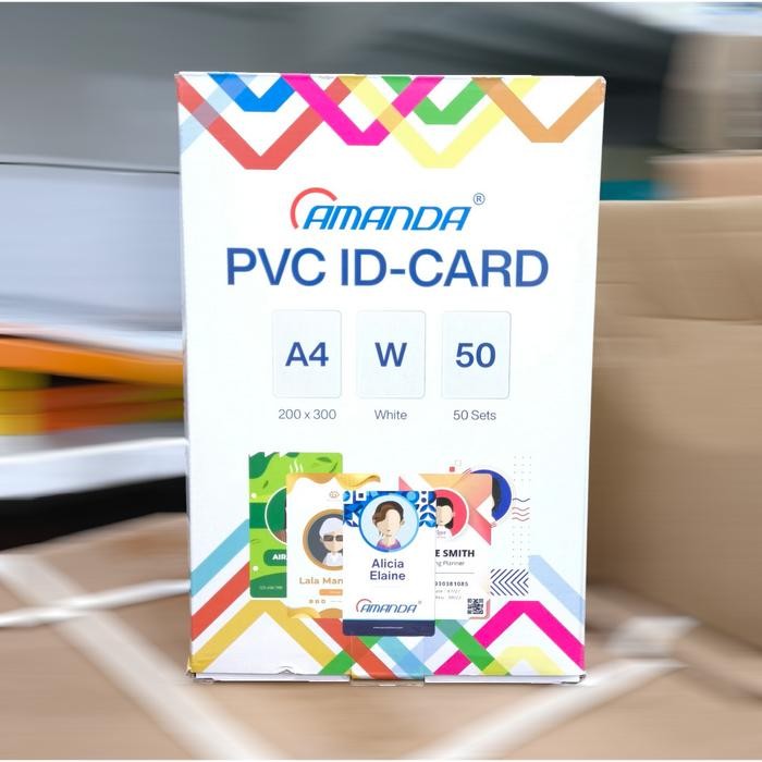 

TUMI Kertas Pvc Bahan Id Card Instan 50 Set Merk Amanda Bahan Kartu Atm