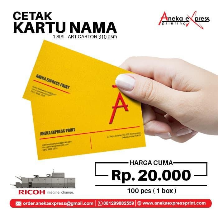 

TUMI Kartu Nama 1 Sisi Atau 2 Sisi ( Art Carton 310Gsm )
