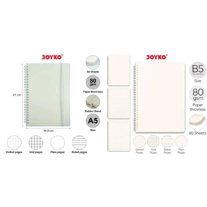 

TUMI JoykoNb700 A5 Nb732 B5NotebookBukuCatatanDiariJurnalPolosTitikKotakGaris