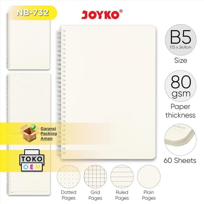 

TUMI Joyko B5 Ring Book Notebook Buku Diary Agenda Catatan Tulis Nb-732