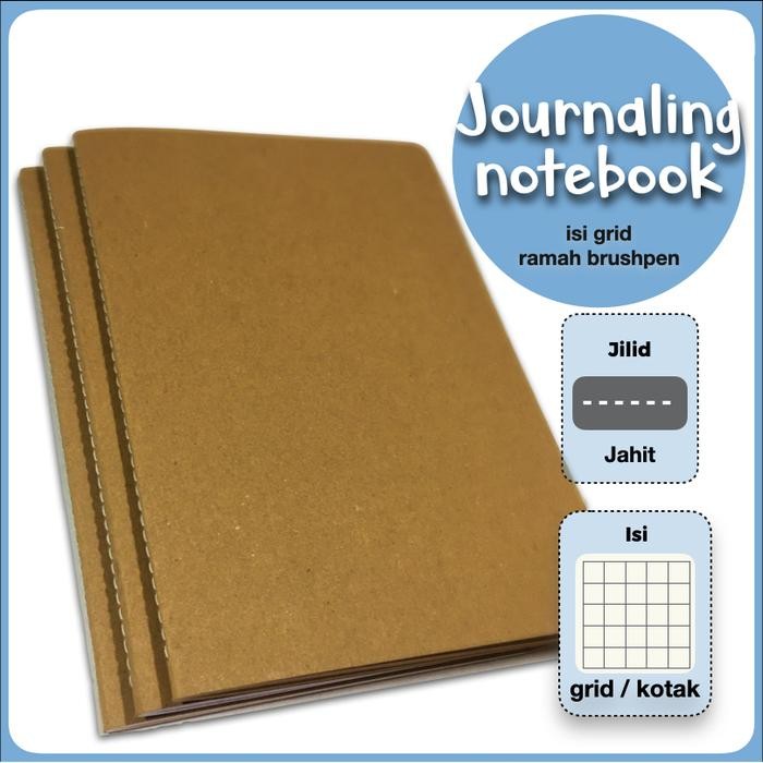 

I77W Notebook A5 Jurnal Bullet Journal Bujo Ramah Brushpen Spidol Lettering