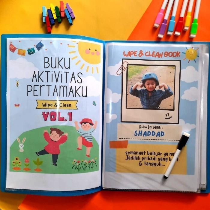 

BUKU AKTIVITAS BUSYBOOK WIPE CLEAN BOOK ANAK 2 3 4 5 WORKSHEET PAUD TK