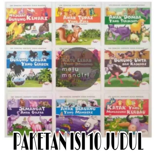 

PAKETAN - 10 Seri Dongeng Inspiratif Dunia Binatang - Isi 10 Buku