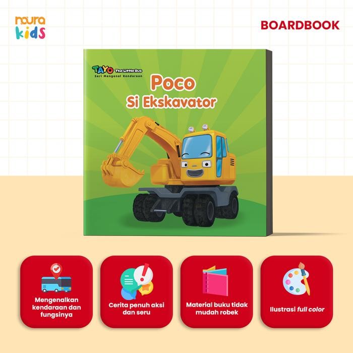 

[Mizan] Buku Tayo Seri Mengenal Kendaraan Poco Si Ekskavator Boardbook