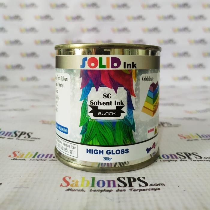 

I77W Tinta Sablon Gelas Besi /Metal 250Gr Hitam Black Basis Minyak Solvent