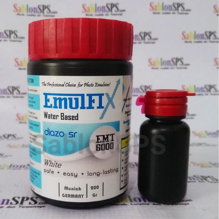 

I77W Obat Afdruk Sablon Emulfix Water Based White 200Gr