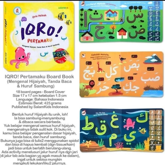 

IQro Pertamaku Board Book Mengenal Hijaiyah Tanda baca dan Sambung