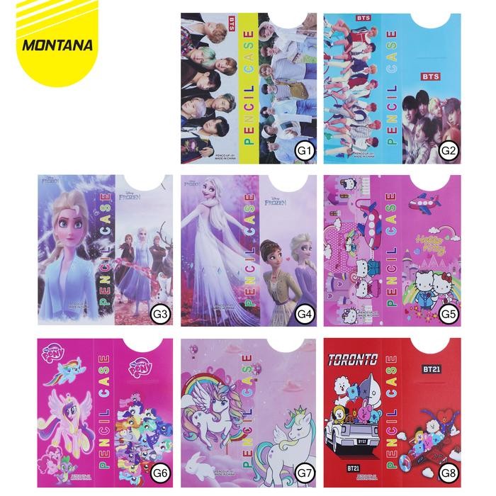 

X689 Montana Kotak Pensil 195 X 74 X 25 Mm Pencil Case Study Set Tempat Alat Tulis Uf-01