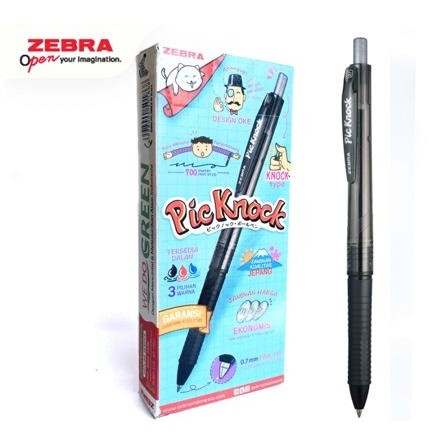 

X689 Zebra Picknock 1 Lusin (Isi 12 Pulpen)