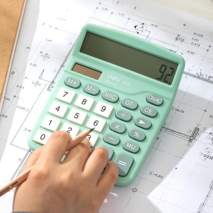 

X689 Deli Kalkulator Meja / Desktop Calculator Layar 12 Digit Warna Lucu Em221