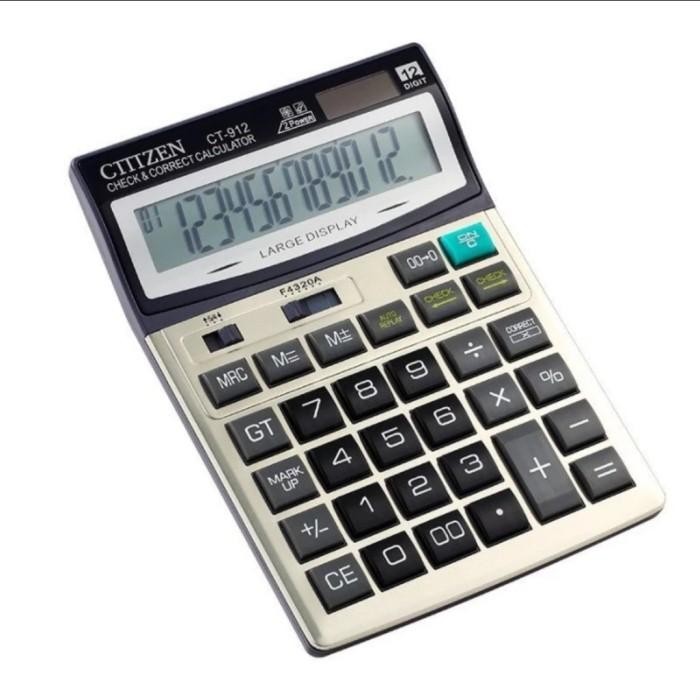 

X689 Citizen Ct-912 Kalkulator Check Correct Calculator Desktop Ct912