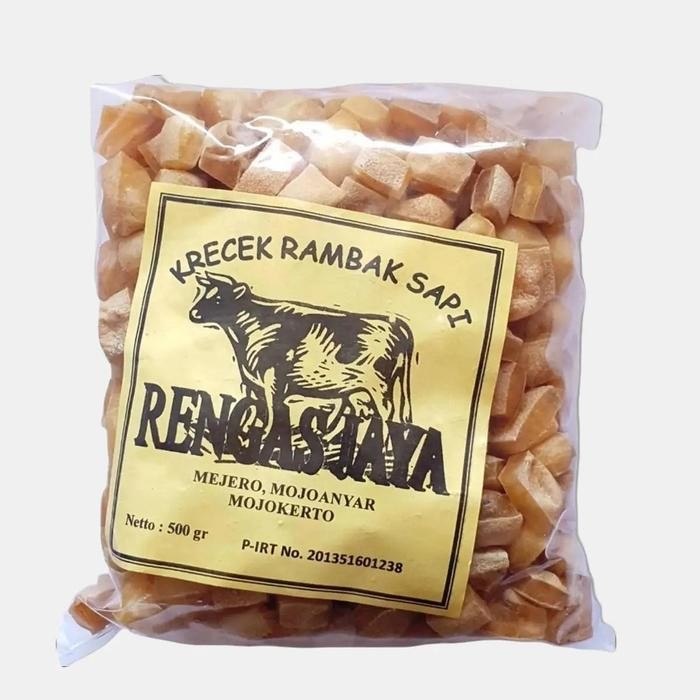 

Sale!! Kerupuk Kulit Sapi Mentah 500Gr Dadu / Krecek Rambak Sapi Rengas Jaya Food Snacks