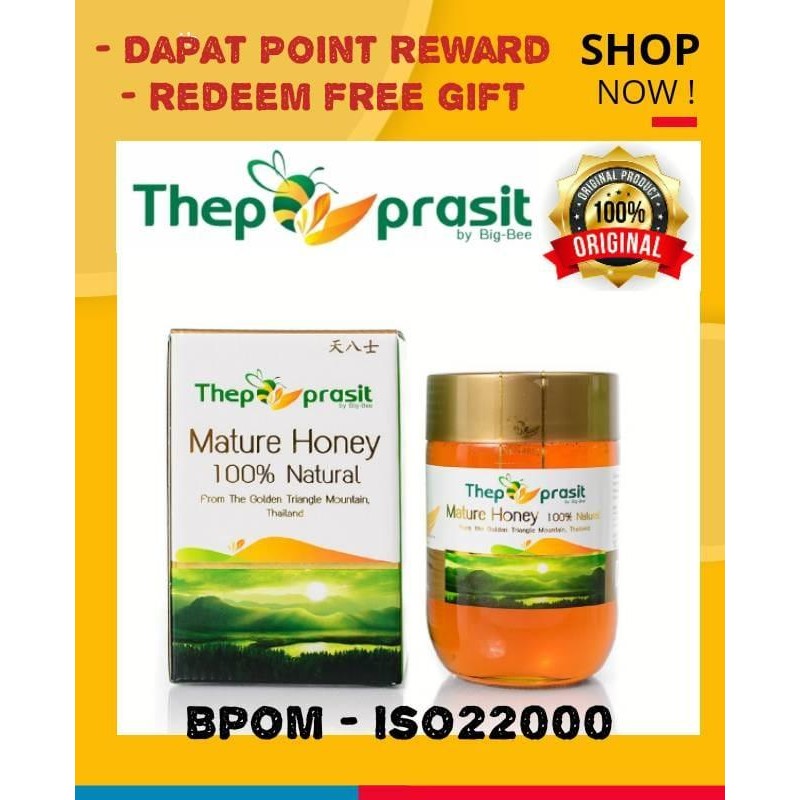 

Madu Thepprasit 600 gr Dairy Free Organic Bottle