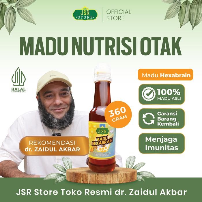 

MADU JSR Madu Anak Hexabrain Zaidul Akbar - Hexabain 360 gram Kecerdasan anak Honey Syrup madu madu