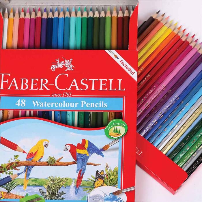 

FABER CASTELL SET 48 PCS PENSIL WARNA WATERCOLOUR 114468