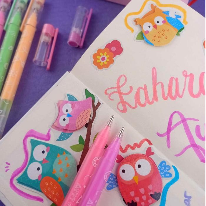 

Acrylic Gel Pen 1.0mm 12 Neon Colors - Pen Akrilik / Pen Warna