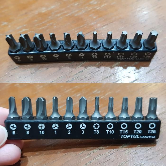 Promo Mata Obeng Set Merek Toptul Triwing Fourwing Dan Bintang