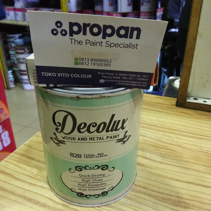 

Cat Minyak Decolux 828 Signal Red