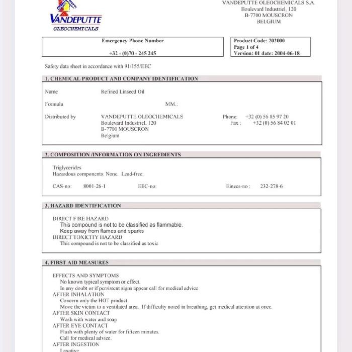 

Linseed Oil Kemasan 5 Liter