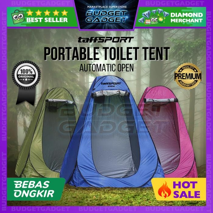 TaffSPORT Tenda Toilet Portable Automatic Open untuk Camping