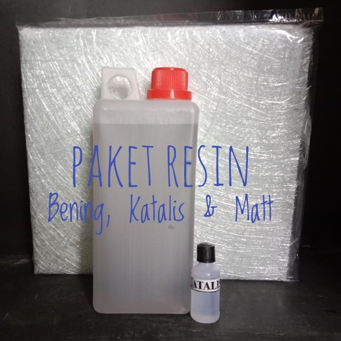 PAKET RESIN BENING 1 KG, KATALIS DAN MATT/ PAKET FIBERGLASS