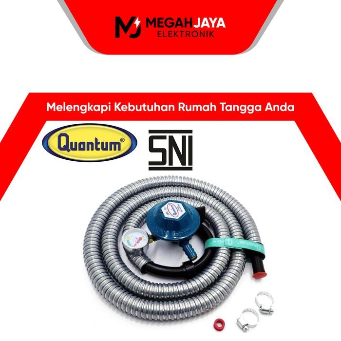 

QUANTUM SELANG GAS + REGULATOR QRL-032 / QRL 032 (GARANSI RESMI)