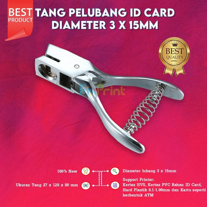 

Bisa Termin! Tang Pelubang Id Card No. 013 Punch Pvc Diameter 3X15Mm Plier Plong