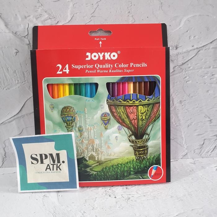 

(6 Set) Pensil Warna Joyko Cp-101 24 W