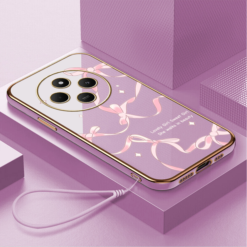 Casing Hp Untuk Xiaomi Redmi 14C Poco C75 Lokal Stock Lanyard Gratis Phone Case Softcase Kesing Cass