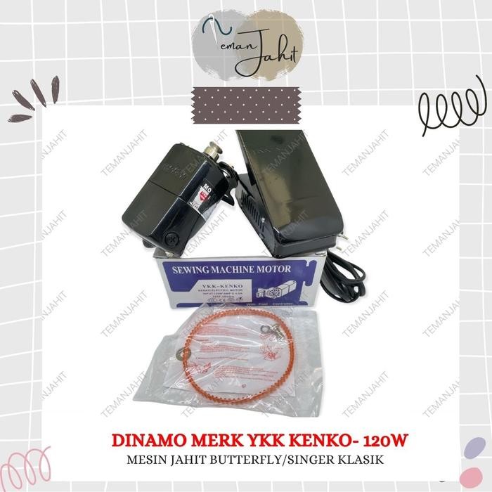 DINAMO MESIN JAHIT TRADISIONAL HITAM / DINAMO MESIN OBRAS / DINAMO YKK KENKO