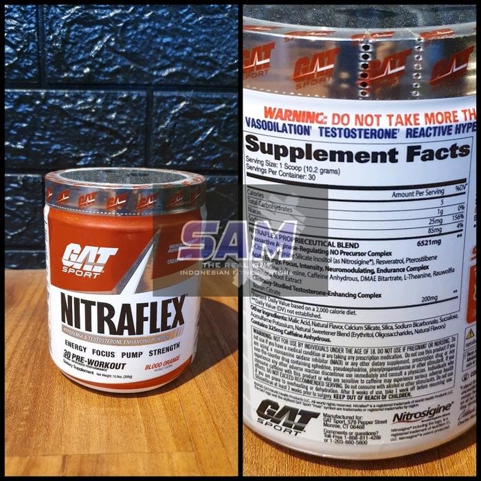 Suplemen Fitness GAT Nitraflex 30 serving Pre Workout