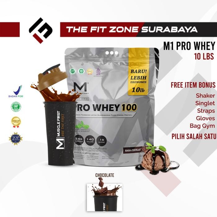 Musclefirst M1 Pro Whey 100 10 Lbs Silver Series BPOM Whey Protein