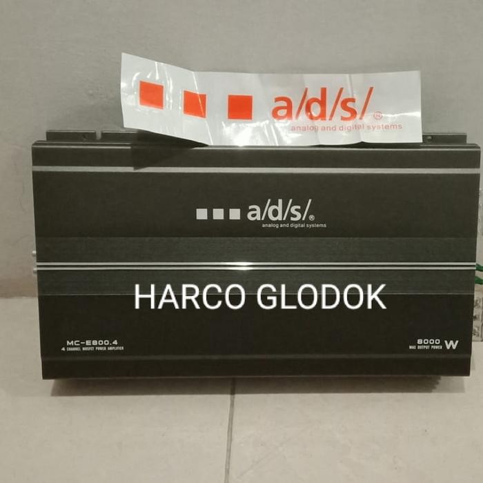 POWER AMPLIFIER MOBIL 4 CHANNEL ADS MC-E800.4 CLASS AB 8000W