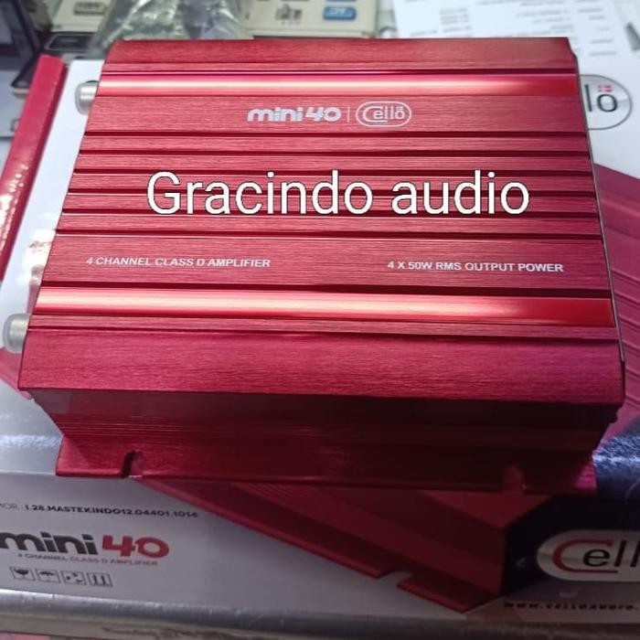 POWER CELLO 4 CHANNEL MINI 40 CLASS D AMPLIFIER