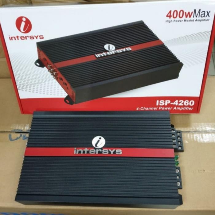 POWER AMPLIFIER 4 CHANNEL INTERSYS ISP-4260 MOBIL UNIVERSAL