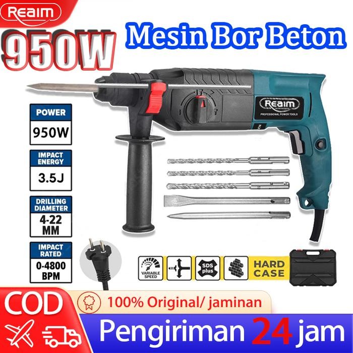 Promo Reaim Hammer Drill Bor Rotary Mesin Bobok Beton Jack Hammer Drill Mesin Bor Beton Mesin Bor