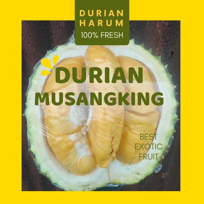 

DISKON Durian Musangking Utuh 1,5kg Manis Pahit READY STOCK