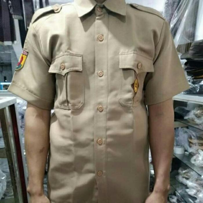 (Allthebest) SERAGAM PRAMUKA RAPILO BIG SIZE BAJU PRAMUKA GURU KEMEJA PRAMUKA