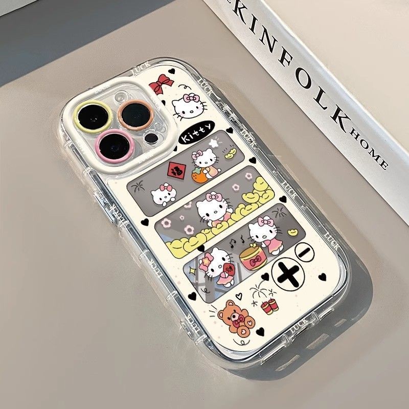 Hello Kitty Harta Karun Kartun Tali Terbaru Case Oppo A60 A3X A5I A38 A18 A16 Case