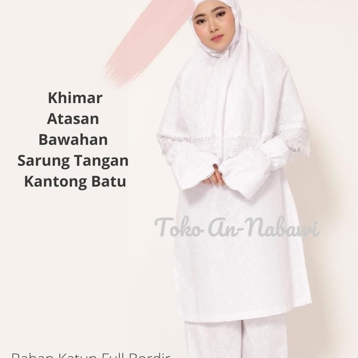 ASLI Setelan baju ihrom wanita lengkap - baju ihrom Jumbo wanita - perlengkapan haji dan umroh