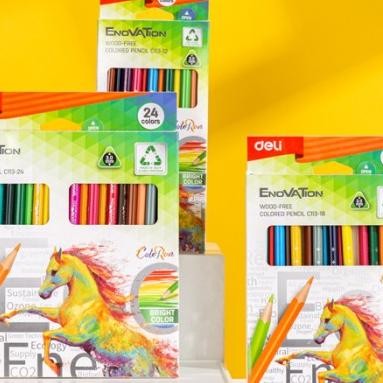 

SARI Deli Pensil Warna / Colored Pensil 12 18 Warna Sangat Terang Ec113